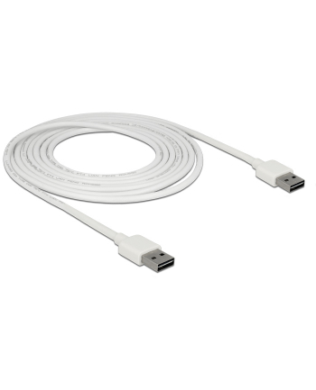 Kabel USB 2.0 Delock A(M) - A(M) 3m biały Easy-USB