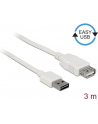 Przedłużacz USB 2.0 Delock A(M) - A(F) 3m biały Easy-USB - nr 9