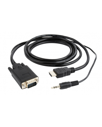 Kabel adapter Gembird HDMI (M) - VGA(M) + Audio 3m