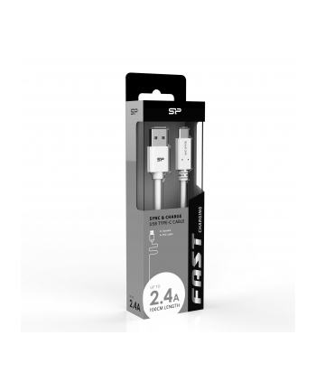 Kabel Silicon Power Boost Link PVC LK10AC, USB - USB typ C 100cm, white