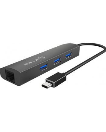 icybox IB-HUB1406-C 3-portowy HUB i LAN