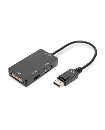 ASSMANN Adapter DisplayPort 1 na 3 HDMI+DVI+VGA kabel multimedialny 0,2m