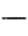 lanberg Listwa zasilająca Rack PDU 1U 4x PL + 4x IEC C13 2m 16A czarna - nr 24