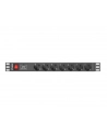 lanberg Listwa zasilająca Rack PDU 1U 7x Schuko 2m 10A czarna - nr 17