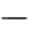 lanberg Listwa zasilająca Rack PDU 1U 10x IEC C13 2m 10A czarna - nr 19
