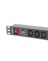 lanberg Listwa zasilająca Rack PDU 1U 10x IEC C13 2m 10A czarna - nr 22