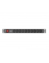 lanberg Listwa zasilająca Rack PDU 1U 10x IEC C13 2m 10A czarna - nr 7