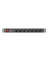 lanberg Listwa zasilająca Rack PDU 1U 7x Schuko 2m 10A czarna - nr 7