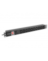 lanberg Listwa zasilająca Rack PDU 1U 10x IEC C13 2m 10A czarna - nr 19