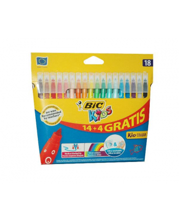 Flamastry 18kol BiC Kid Couleur. BIC