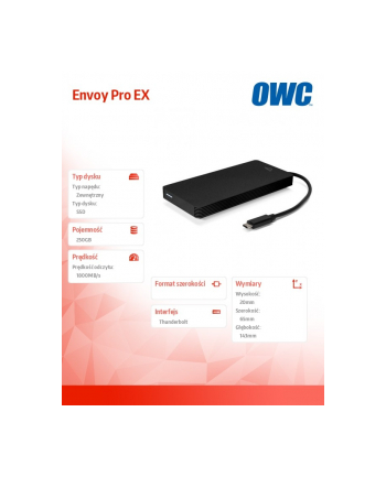owc Envoy Pro EX 250GB SSD 1800MB/s Thunderbolt 3 nr 1