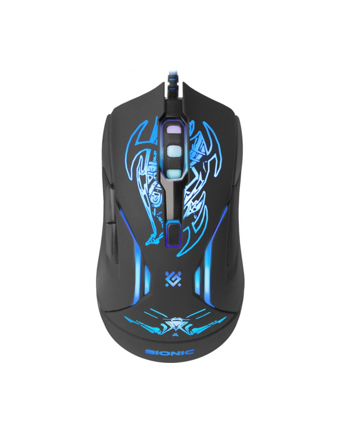 Mysz przewodowa Defender BIONIC GM-250L 3200dpi 6P + podkładka Gaming + GRA główny