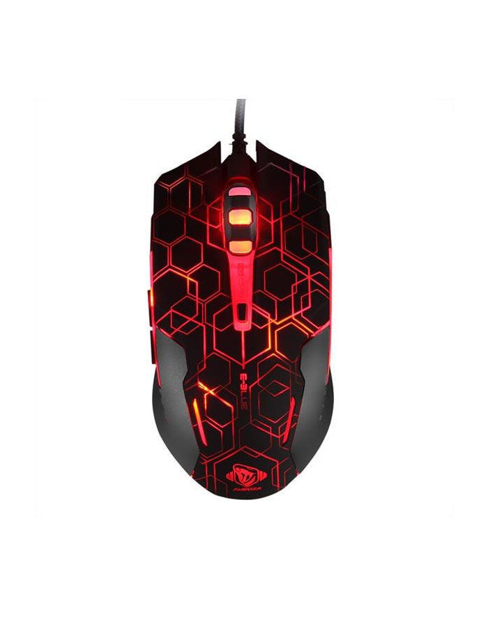 Mysz przewodowa E-Blue Auroza Hexagon optyczna Gaming czarno-czerwona główny