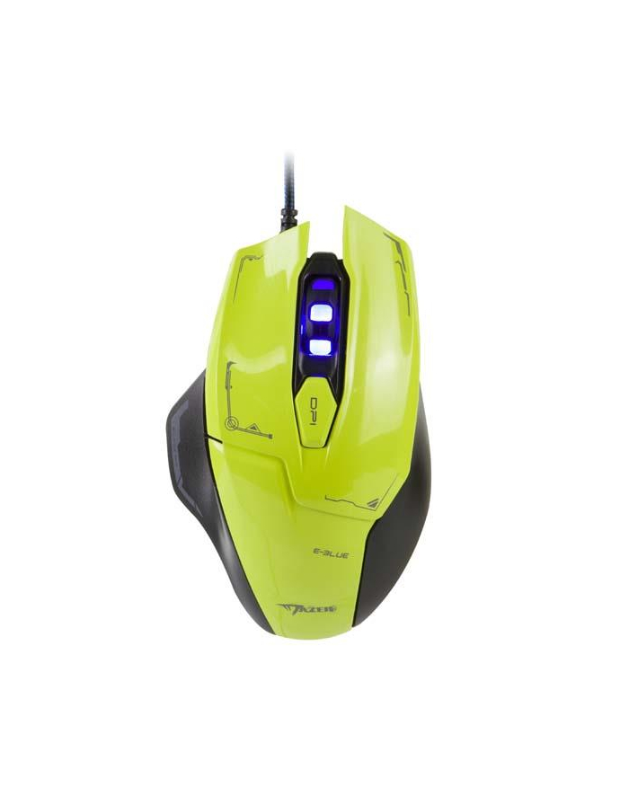 Mysz przewodowa E-Blue Mazer optyczna Gaming czarno-zielona główny