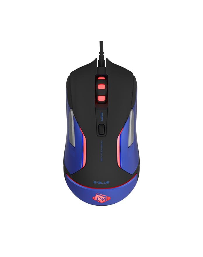 Mysz przewodowa E-Blue Auroza Gaming V2 optyczna Gaming czarno-niebieska główny