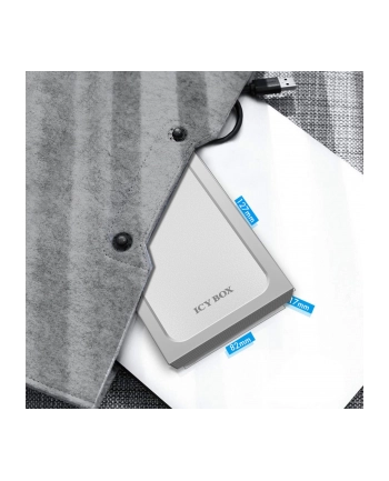 ICY BOX IB-241WP - 2.5 SATA - USB 3.0 - silver