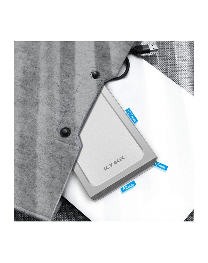 ICY BOX IB-241WP - 2.5 SATA - USB 3.0 - silver główny