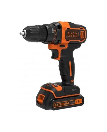 Black&Decker BDCDD186KB-QWBlack&Decker BDCDD186KB Pistol grip drill Lithium-Ion - Li-Ion 1.5Ah Black,orange cordless combi drill - Screw Driller - 1331215 nr 1
