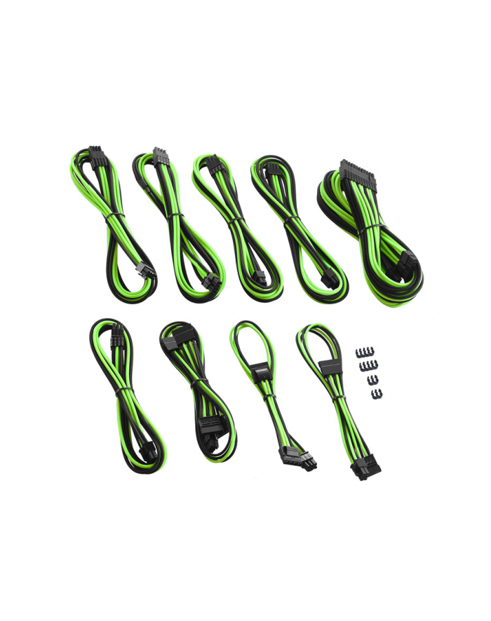 CableMod PRO C-Series Kit AXI,HXI black/green - ModMesh główny