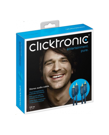 Clicktronic Stereo Audio cable - 2x cinch - 10m