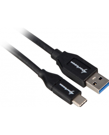 Sharkoon USB 3.1 Cable A-C - black - 1m