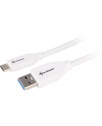 Sharkoon USB 3.1 Cable A-C - white - 1m