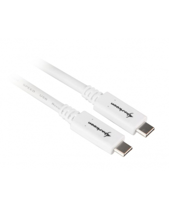 Sharkoon USB 3.1 Cable C-C - white - 0.5m