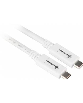 Sharkoon USB 3.1 Cable C-C - white - 0.5m