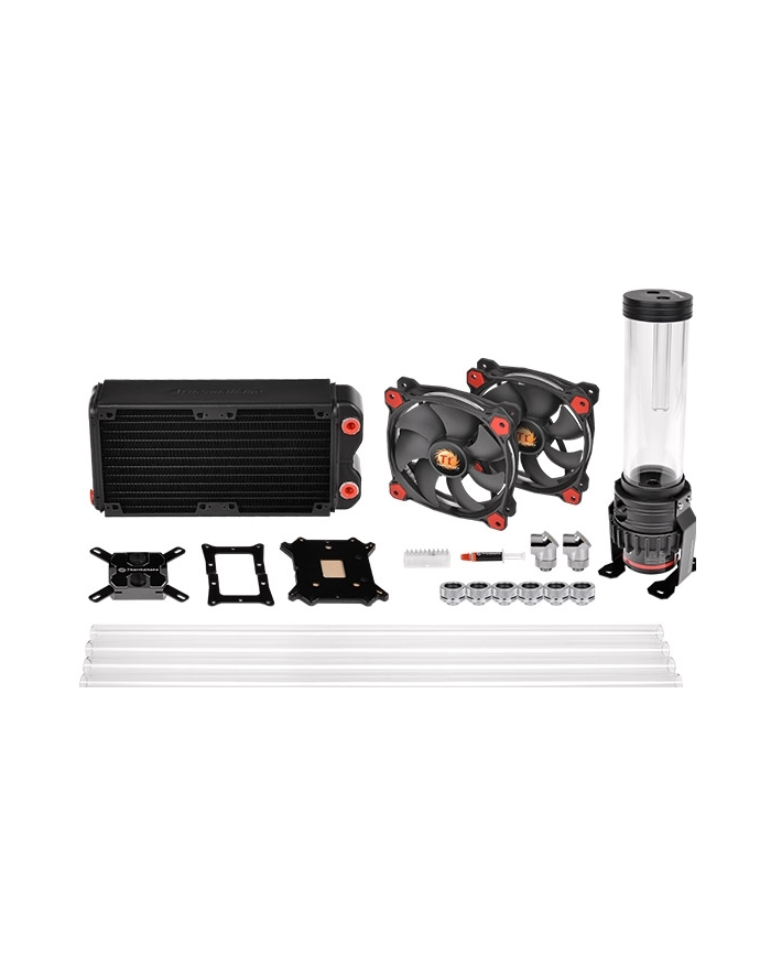 Thermaltake Pacific Gaming RL240 D5 Hard Tube Water Cooling Kit - black/red główny