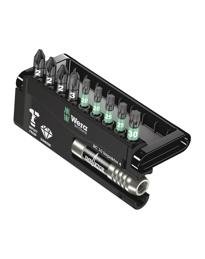 Wera bit-Check 10 Impaktor 4 bit set - 10-pieces - 05057417001 główny