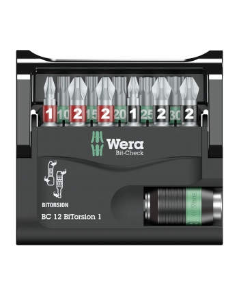 Wera bit-Check 12 BiTorsion 1 bit set - 12-pieces - 05057420001 nr 1
