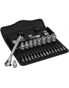Wera Zyklop Metal-Push Ratchet & Socket set of 28 Metric 1/2in Drive - 05004077001 - nr 2