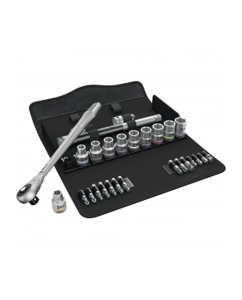 Wera Zyklop Metal-Push Ratchet & Socket set of 28 Metric 1/2in Drive - 05004077001 nr 1
