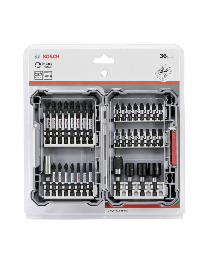 Bosch Impact Control bit set/wrench set - 36-pieces - 2608522365 główny