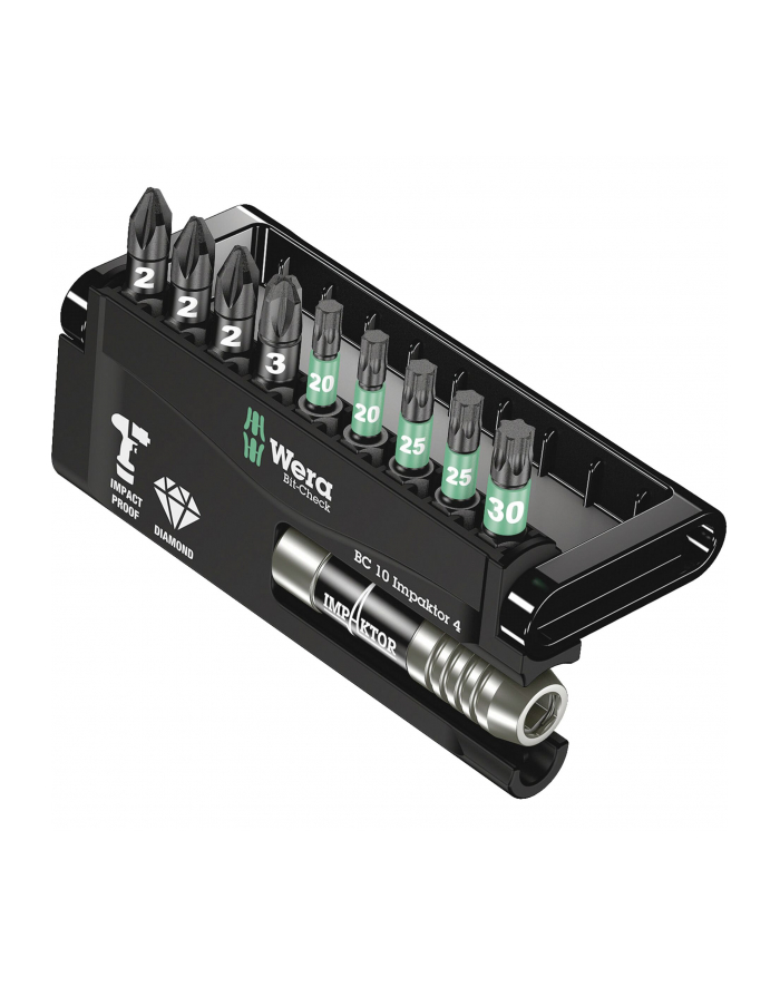 Wera bit-Check 10 Impaktor 4 bit set - 10-pieces - 05057417001 główny