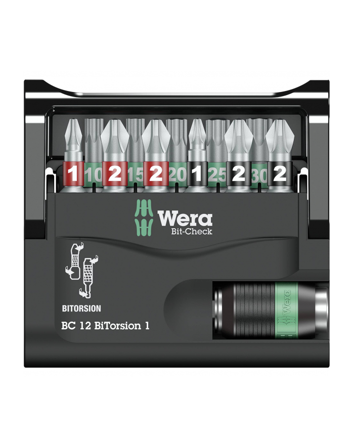 Wera bit-Check 12 BiTorsion 1 bit set - 12-pieces - 05057420001 główny