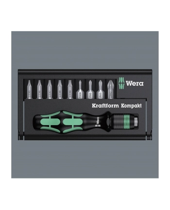 Wera Kraftform Compact 10 bit holder-screwdriver set 1/4'' - 10-pieces - 05056653001 nr 2