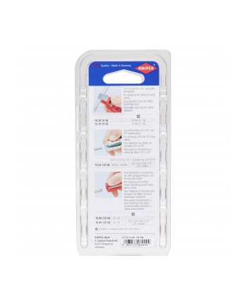 Knipex 1685125 SB Blue,Red cable stripper, Stripping / dismantling tool - 1265187 nr 1