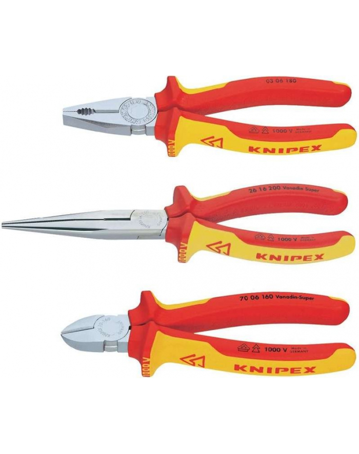 Knipex 00 20 12 Electro pliers set - 3-pieces główny