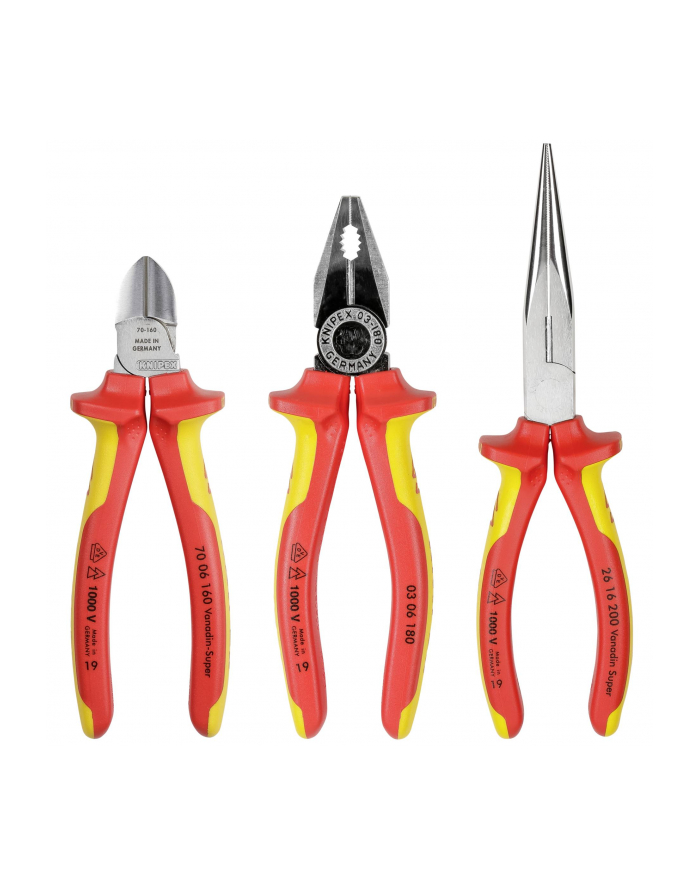 Knipex 00 20 12 Electro pliers set - 3-pieces główny