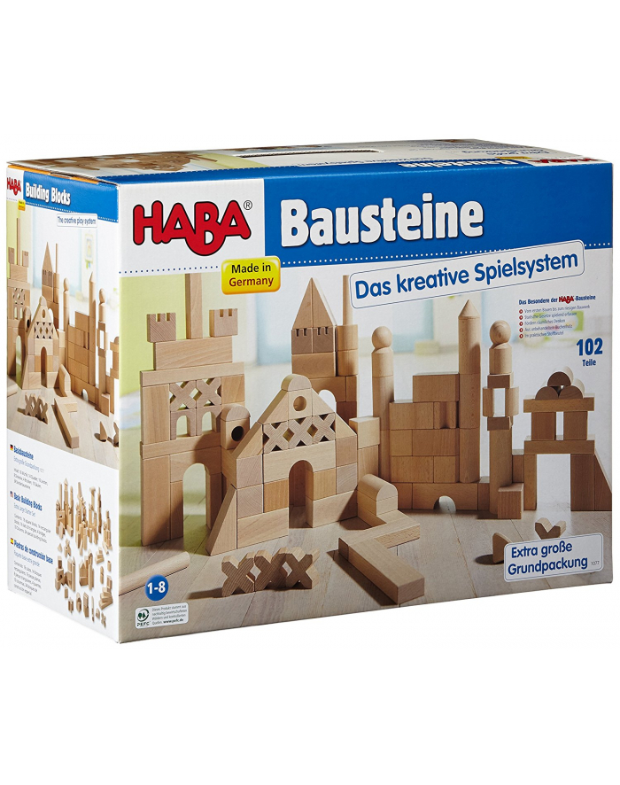 HABA Building Blocks Basic Pack - Extra Large Starter Set - 1077 główny