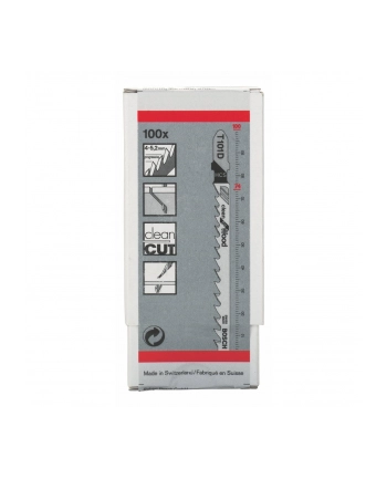 Bosch HCS jigsaw blade Clean for Wood T101D - 100-pack - 2608637877 nr 1