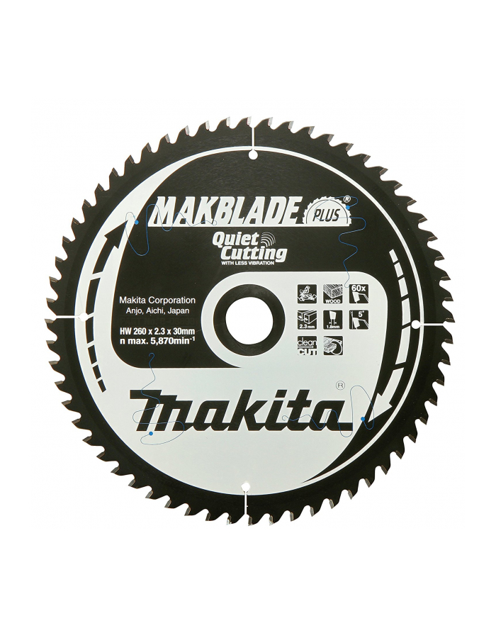 Makita Makblade Plus circular saw blade 260x30mm 60Z - B-32524 główny