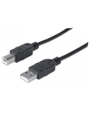 Manhattan Kabel USB 2.0 A-B M/M 1,8m czarny - nr 18