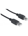 Manhattan Kabel USB 2.0 A-B M/M 3m czarny - nr 20