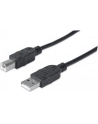 Manhattan Kabel USB 2.0 A-B M/M 3m czarny - nr 25