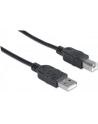 Manhattan Kabel USB 2.0 A-B M/M 3m czarny - nr 26