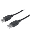 Manhattan Kabel USB 2.0 A-B M/M 3m czarny - nr 3