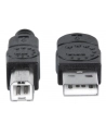 Manhattan Kabel USB 2.0 A-B M/M 3m czarny - nr 4