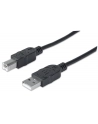 Manhattan Kabel USB 2.0 A-B M/M 3m czarny - nr 9